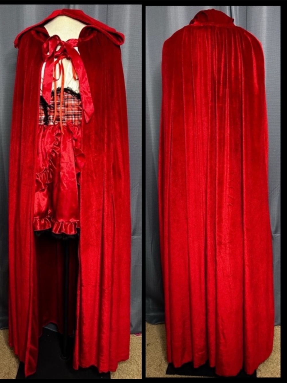 Trickz N Treatz Dolls Kill ‘RED IN THE WOODS’ Red Riding Hood Costume Set L NWT